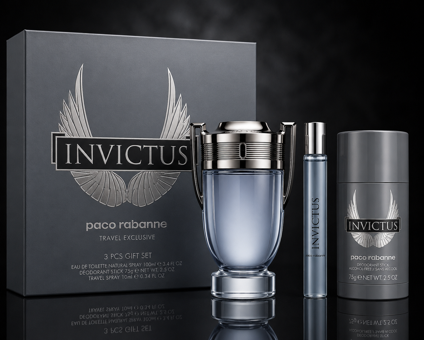 Paco Rabanne Invictus 3 PCS Gift Set